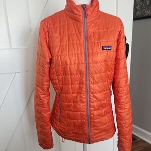 Patagonia Women's Vibrant Orange Puffer Jacket